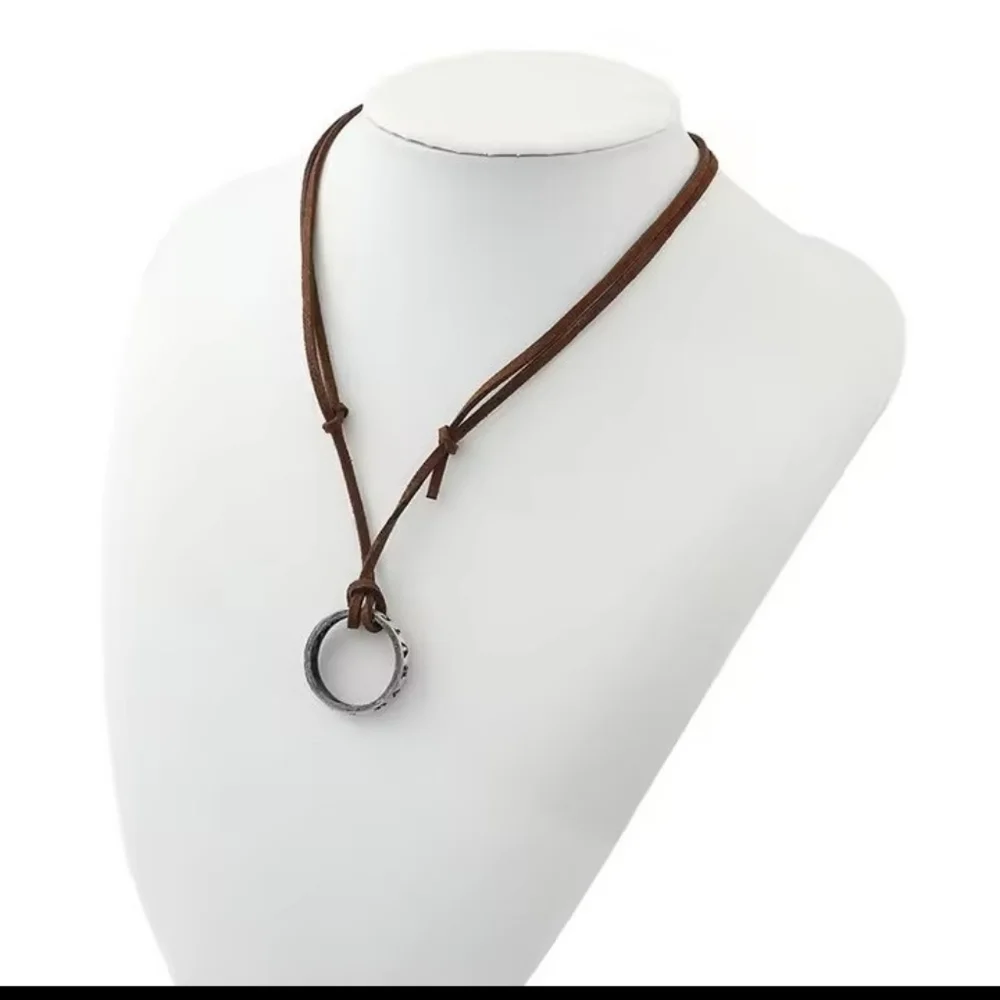 Men's Necklace Leather Nathan Drake Uncharted 4 New f68‎